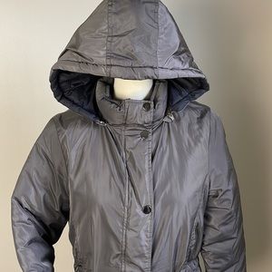 Snobbish Reversable Black& Gray Puffer Jacket with Detachable Hood  Size Large